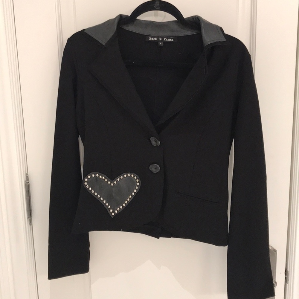 Rock ‘N Karma Jacket with leather patches/studs